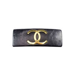 Chanel Vintage Leather Hair Clip