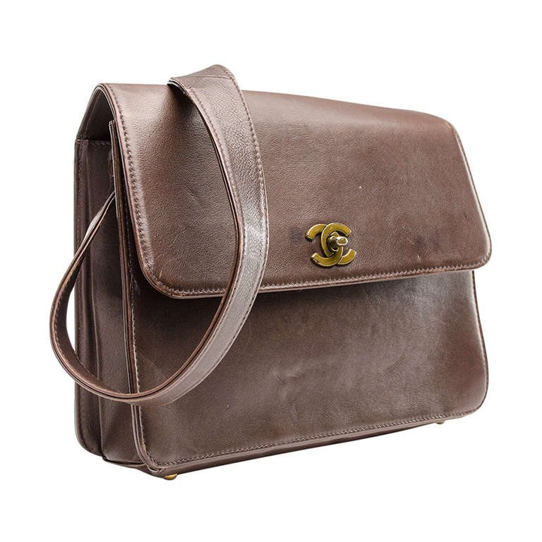 Chanel Brown Vintage Shoulder Bag