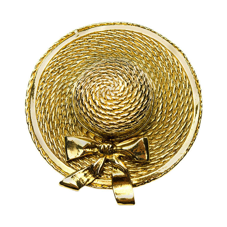 Chanel Vintage Hat Brooch For Sale