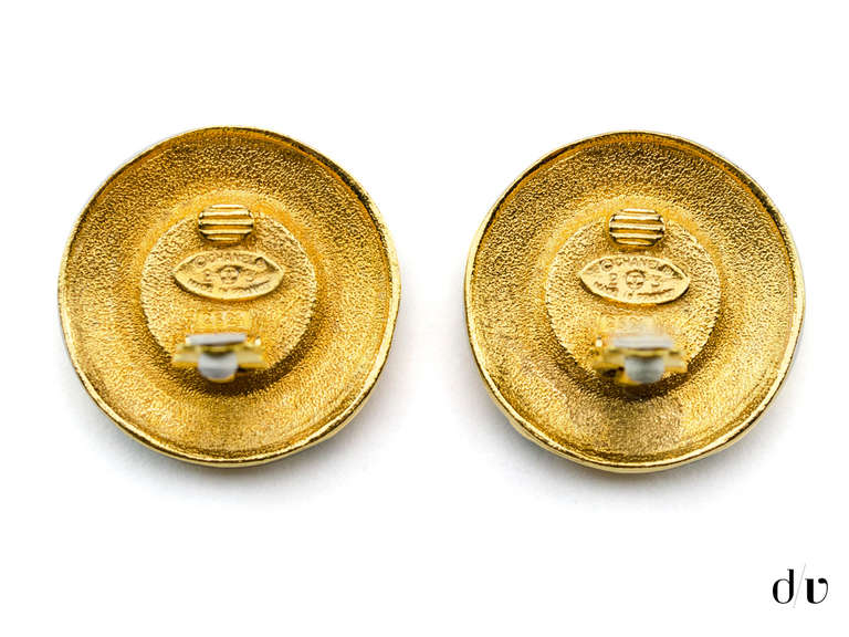 Chanel Vintage Pearl & Gripoix Earrings