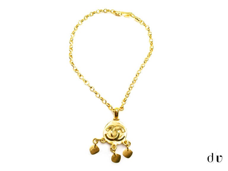 Chanel Vintage CC Pendant Necklace