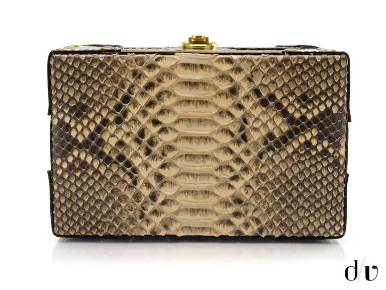 Chloe Python Vanity Case Bag For Sale 2