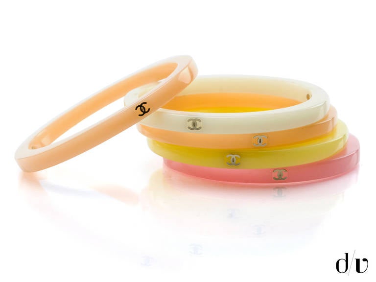 Chanel Stackable Resin Bracelets