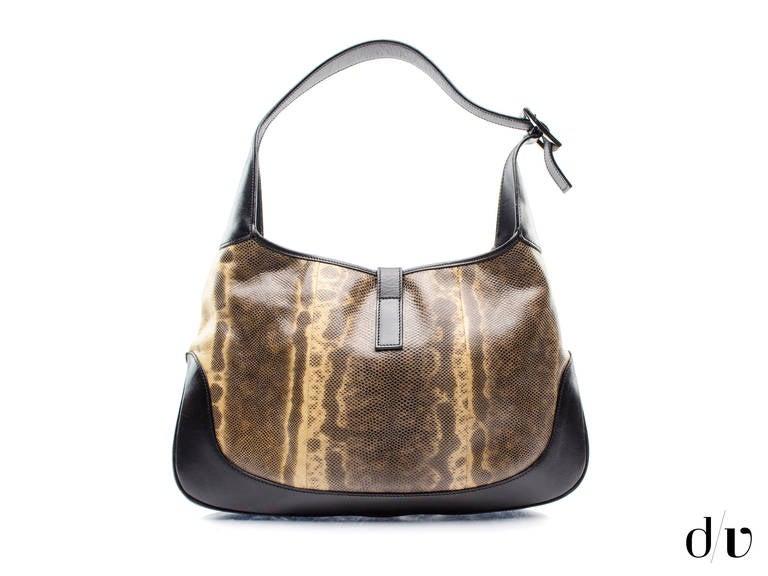 Women's Gucci Jackie Lizard Skin Python Bag