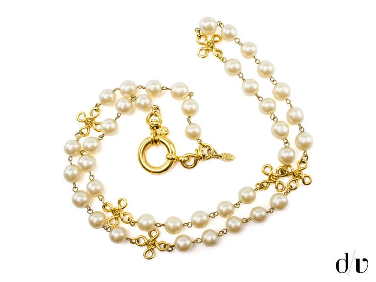 Chanel Vintage Faux Pearl Necklace