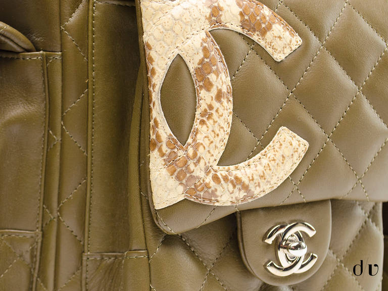 olive green chanel bag