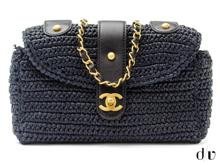 Chanel Straw Bag For Sale 2