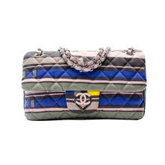 Chanel Striped Heart Flap Bag