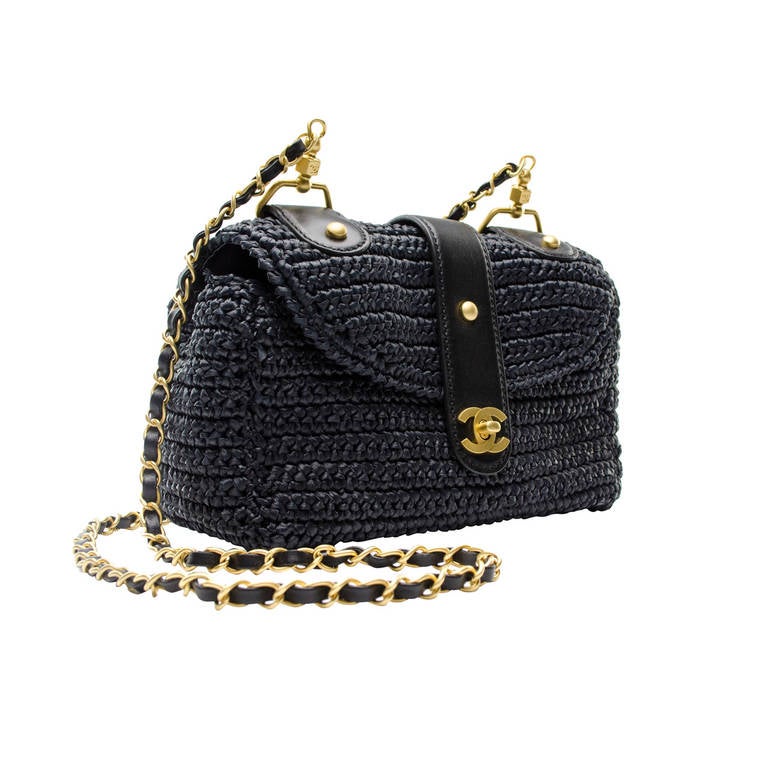 Chanel Straw Bag For Sale