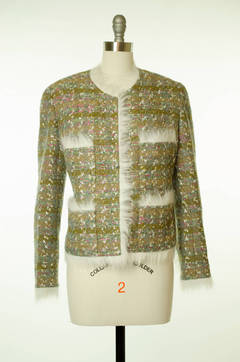 Chanel Tweed Fur Blazer