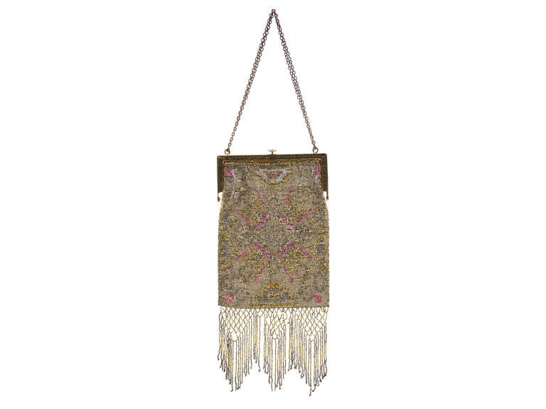 antique beaded purse