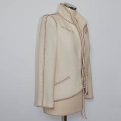 Chanel cream boucle jacket