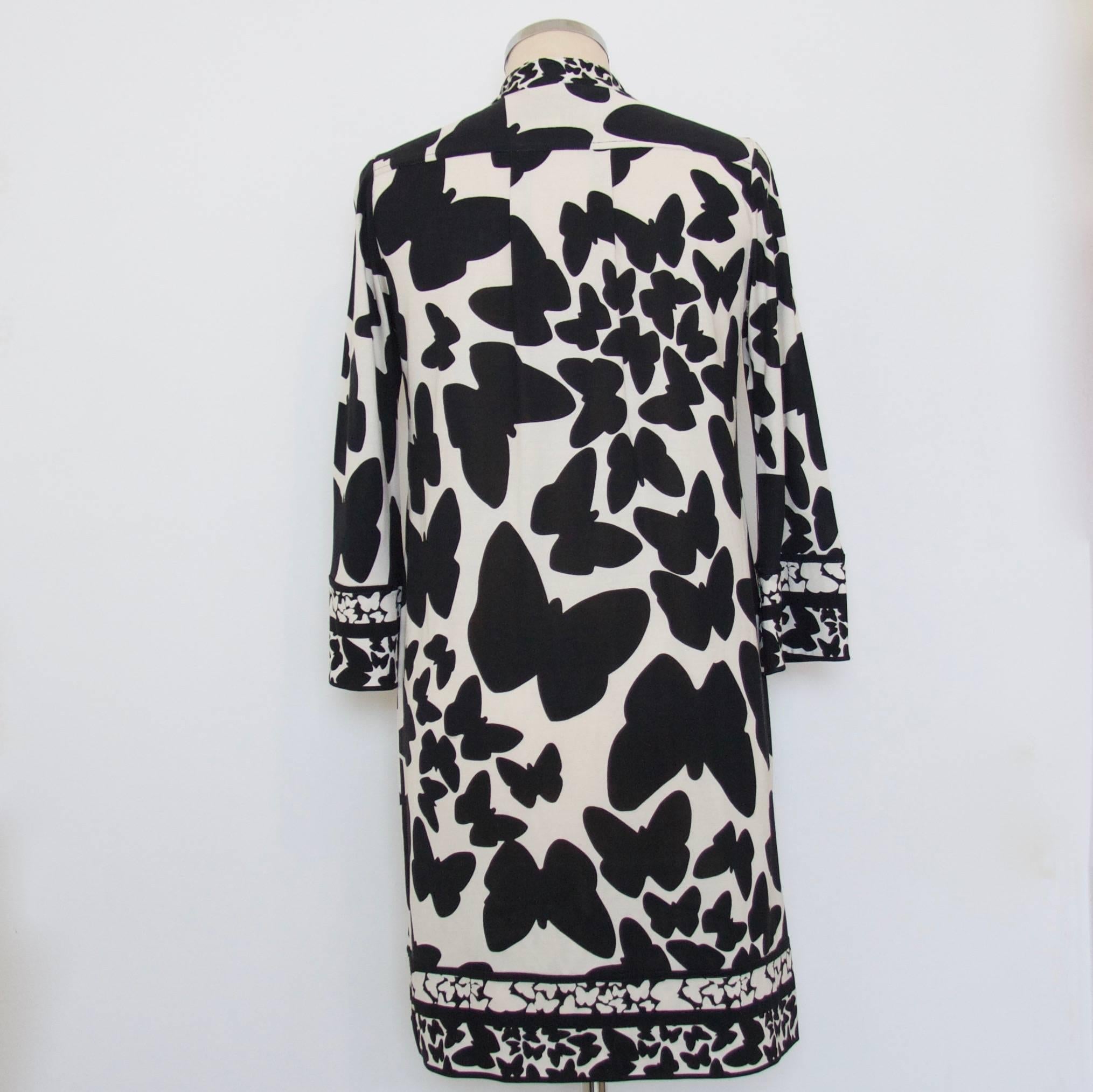 Diane Von Furstenberg black and white dress In Good Condition For Sale In London, GB