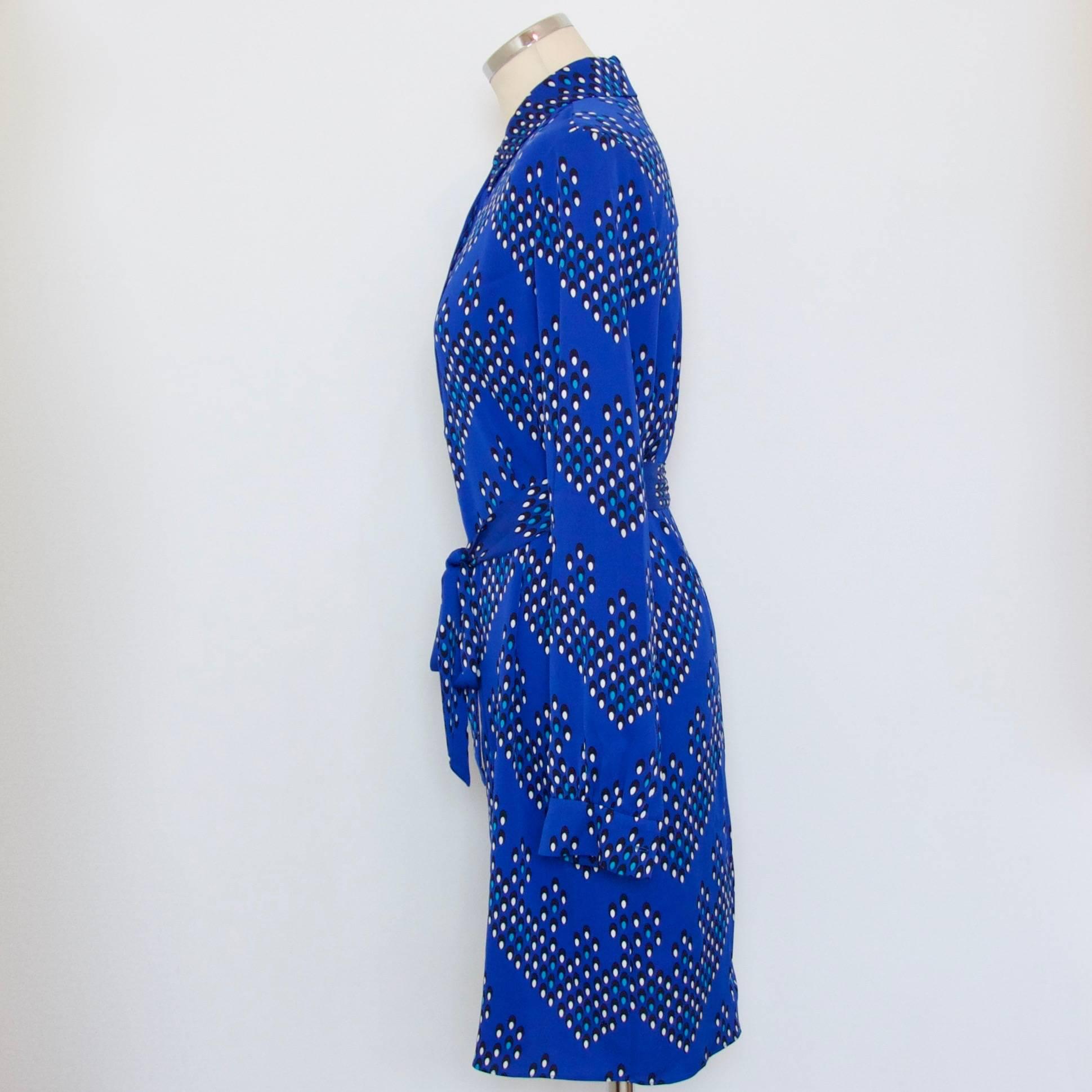 Blue Diane Von Furstenberg blue dress  For Sale