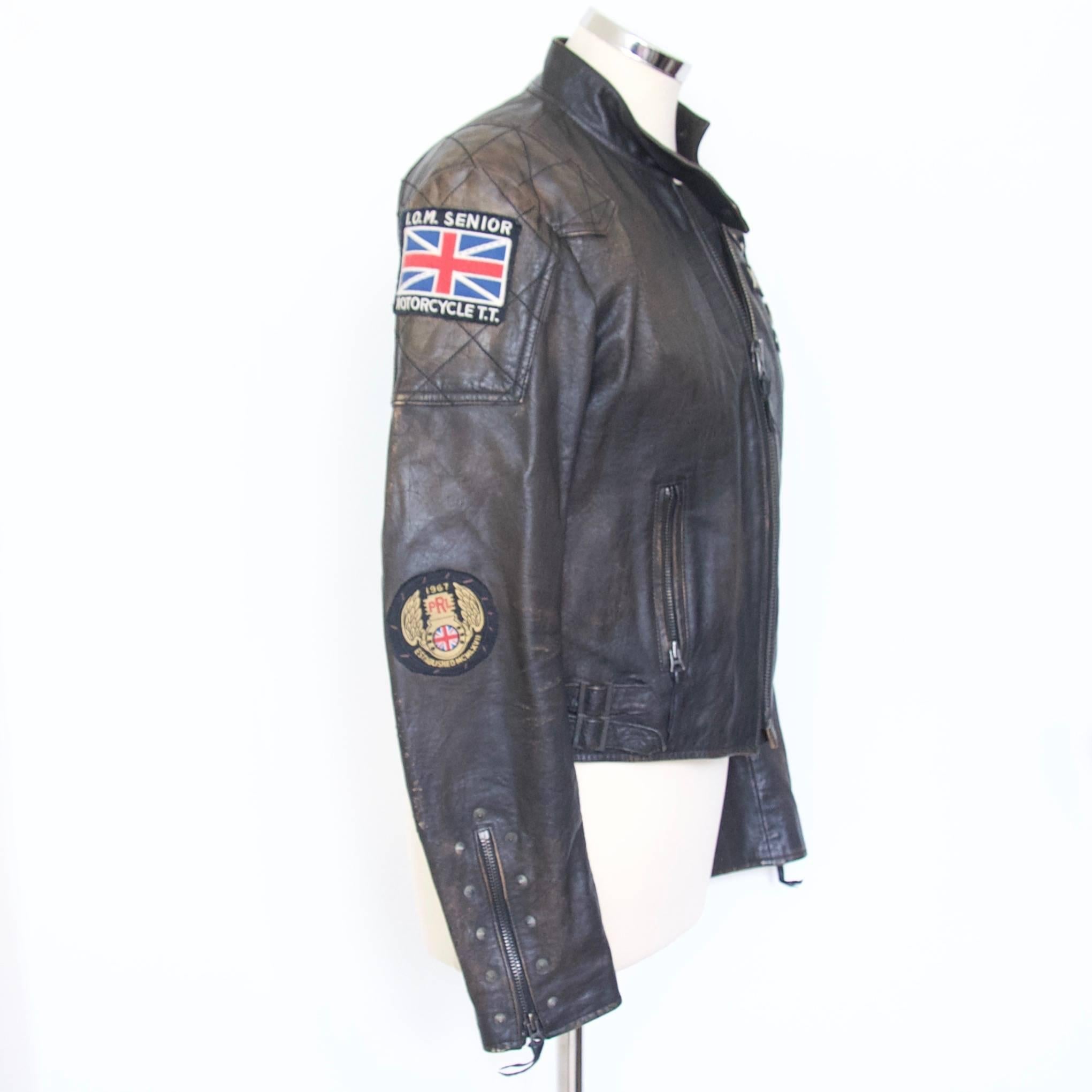 Limited edition brown motorcycle club biker jacket.

Cow hide with quilted lining.