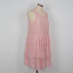 Ermanno Scervino  Sleeveless Pink Silk Shift Dress