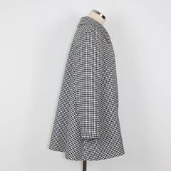 Lamania Swing Jacket Black and White Houndstooth