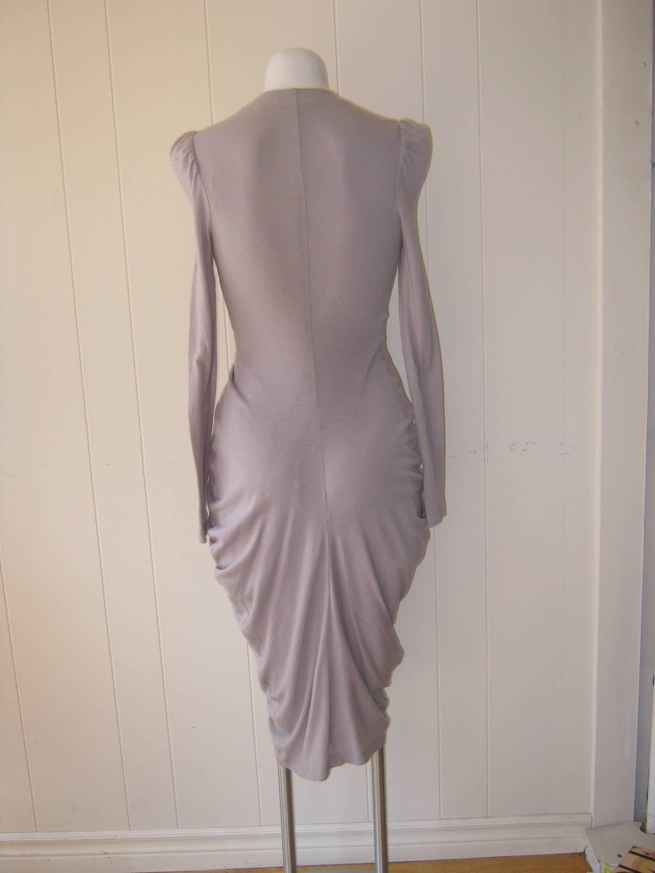 2011 Alexander McQueen Draped Wrap Dress (38 ITL) NWT In New Condition In Port Hope, ON