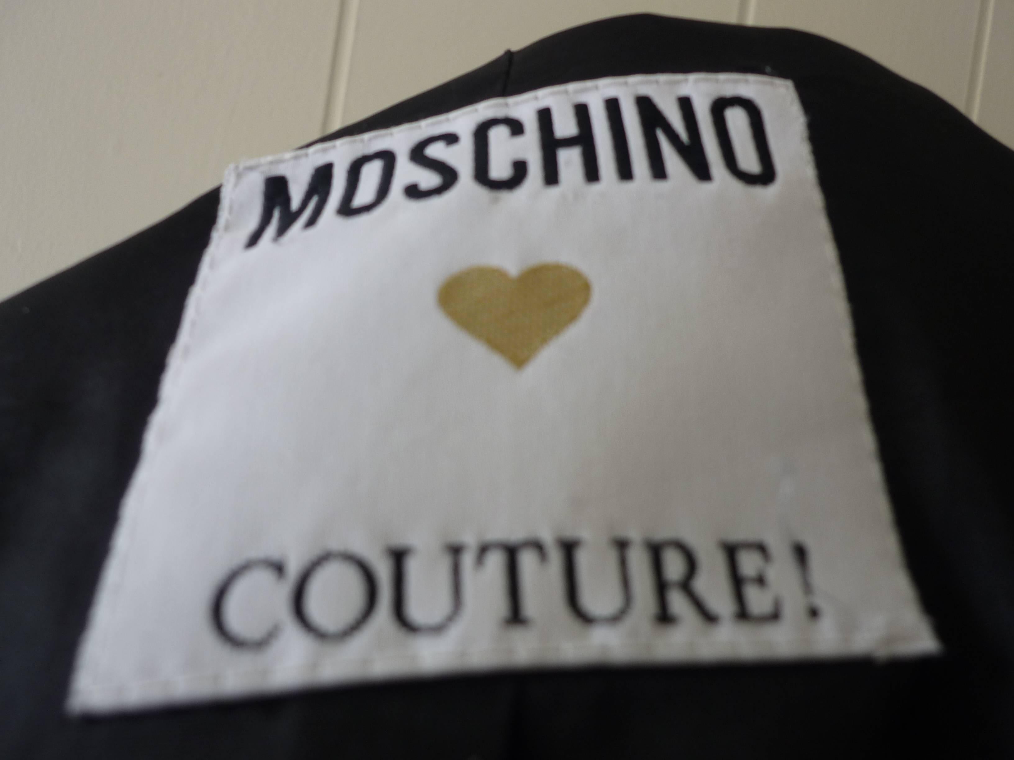 1980s Moschino Couture Black Jacket (M) 2