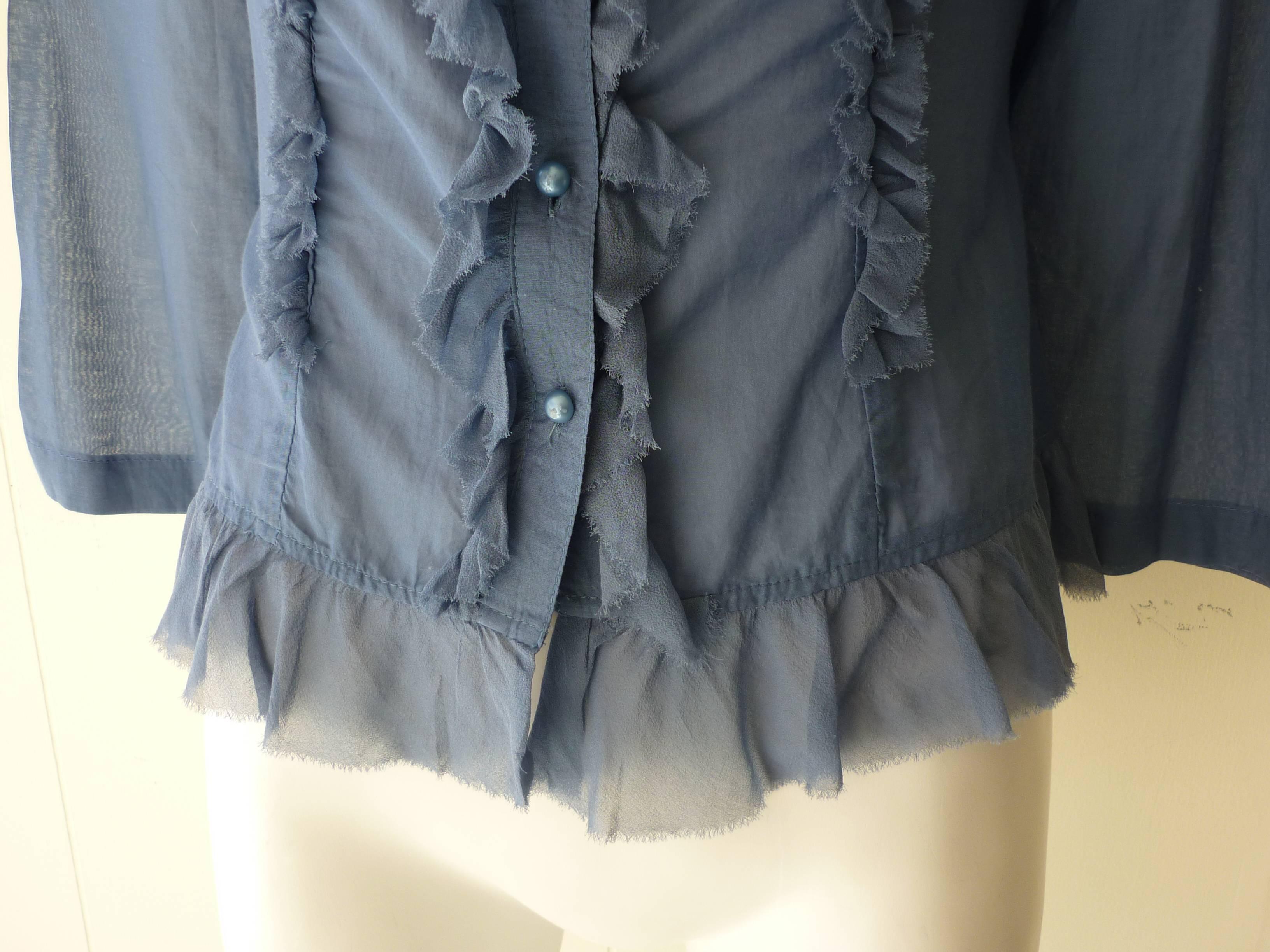 Women's Tsumori Chisato Blue Feminine Blouse