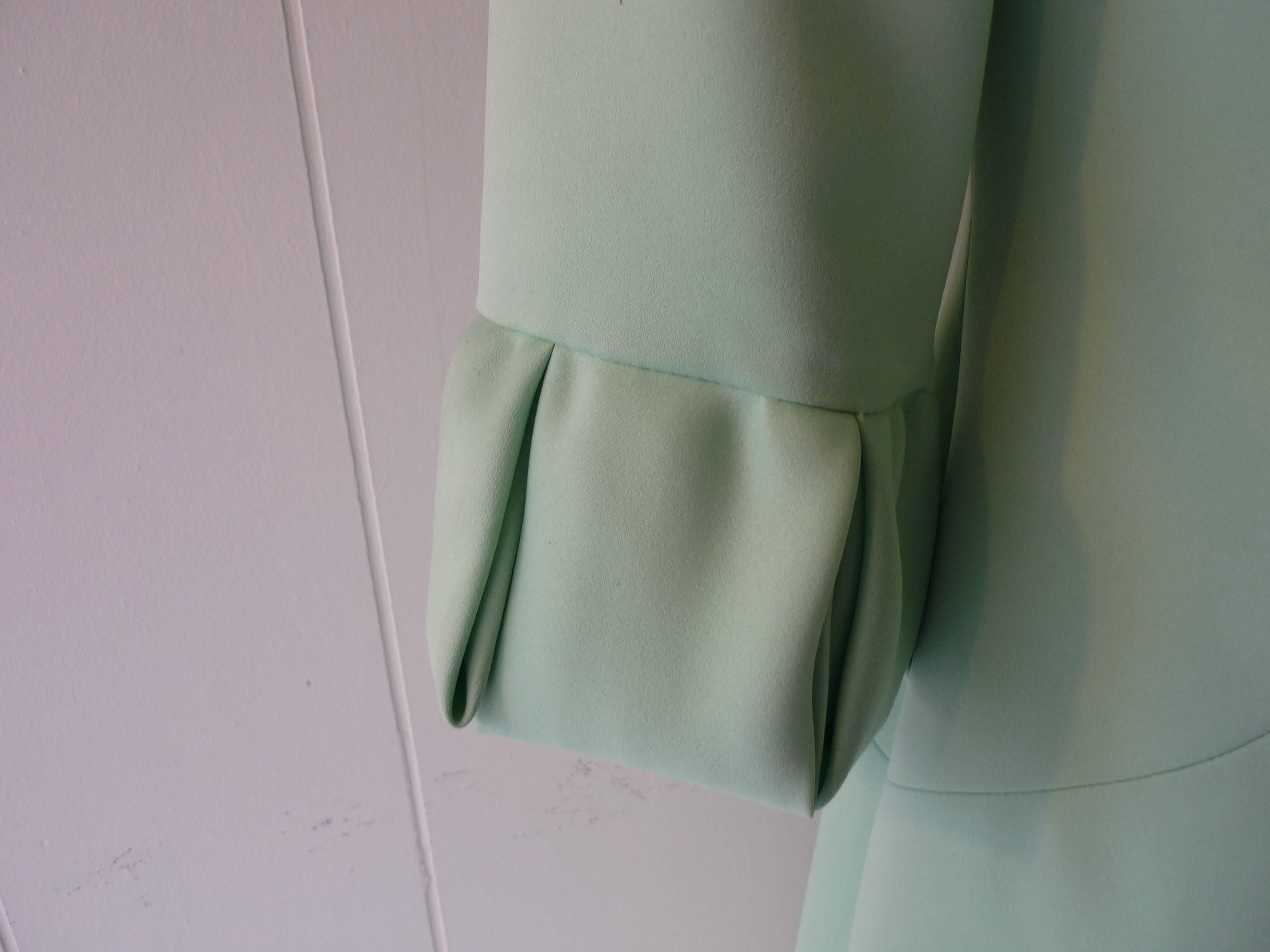 Roger Freres Pale Green Evening Dress, 1960s  In Excellent Condition In Port Hope, ON