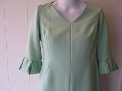 Roger Freres Pale Green Evening Dress, 1960s