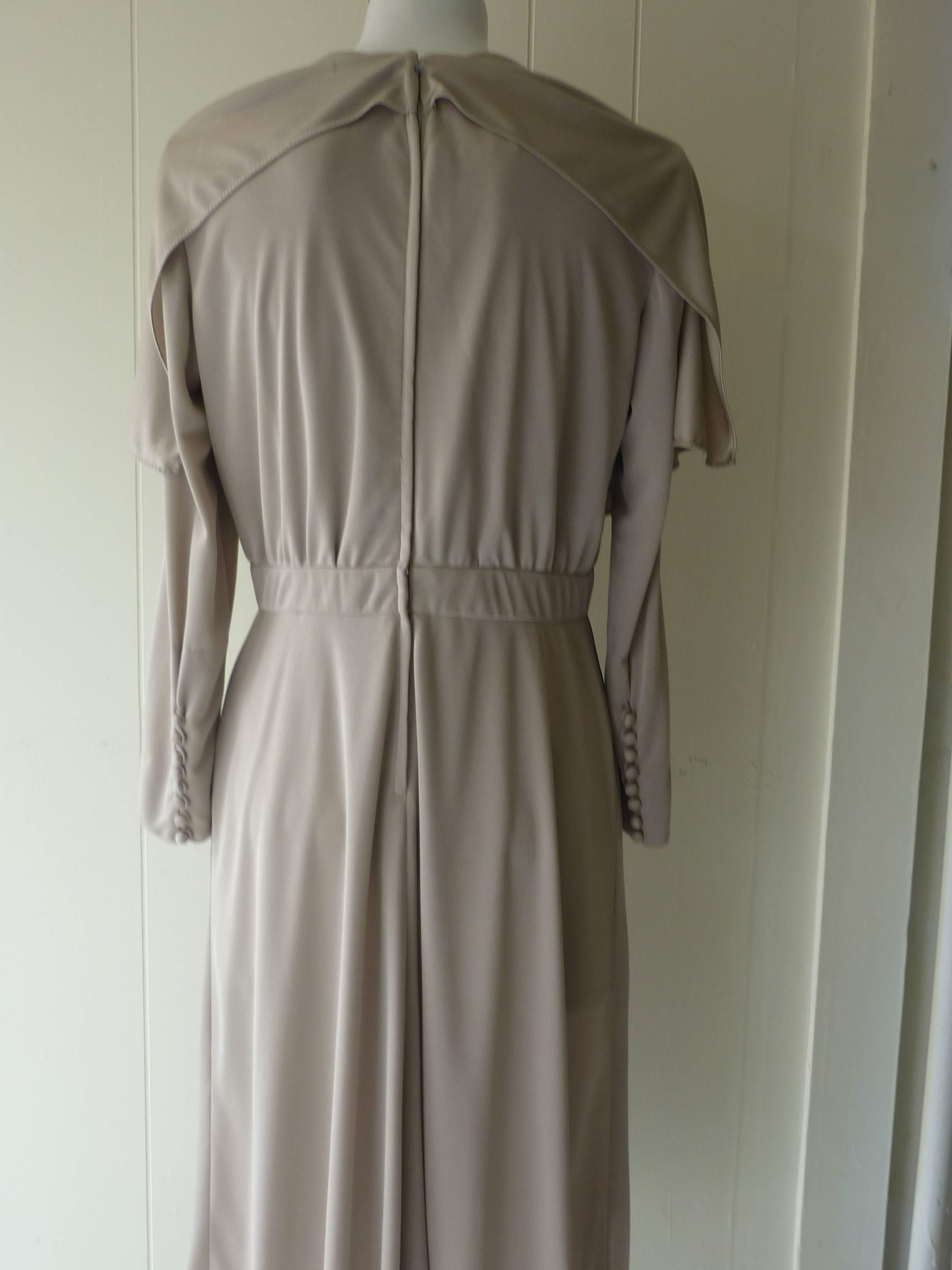 Gray Roger Freres Evening Dress, 1960s  For Sale
