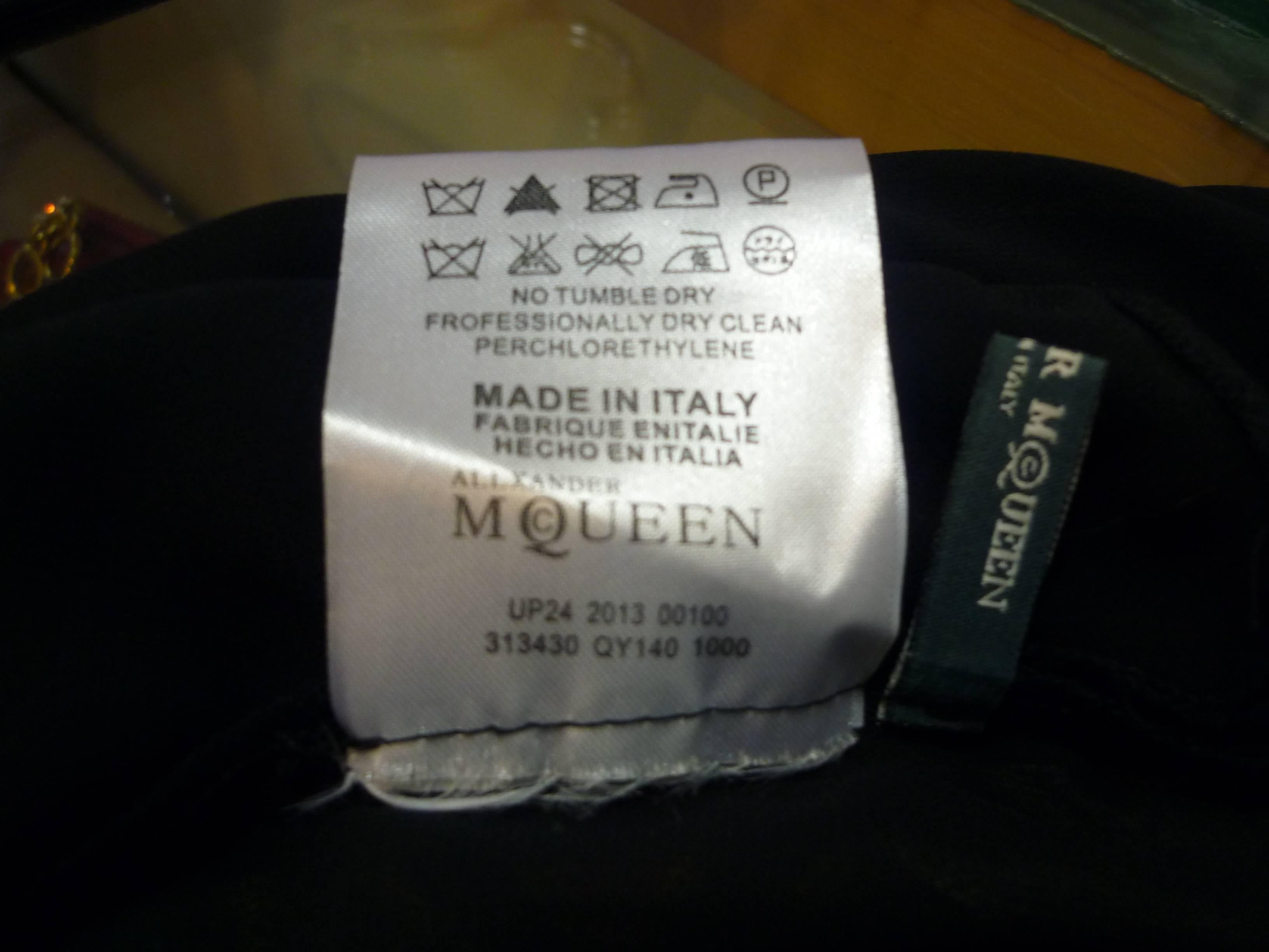 Alexander McQueen Draped Tunic / Mini Dress, 2013  In Good Condition For Sale In Port Hope, ON