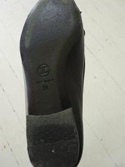 Chanel Black Leather Ballet Flats 36