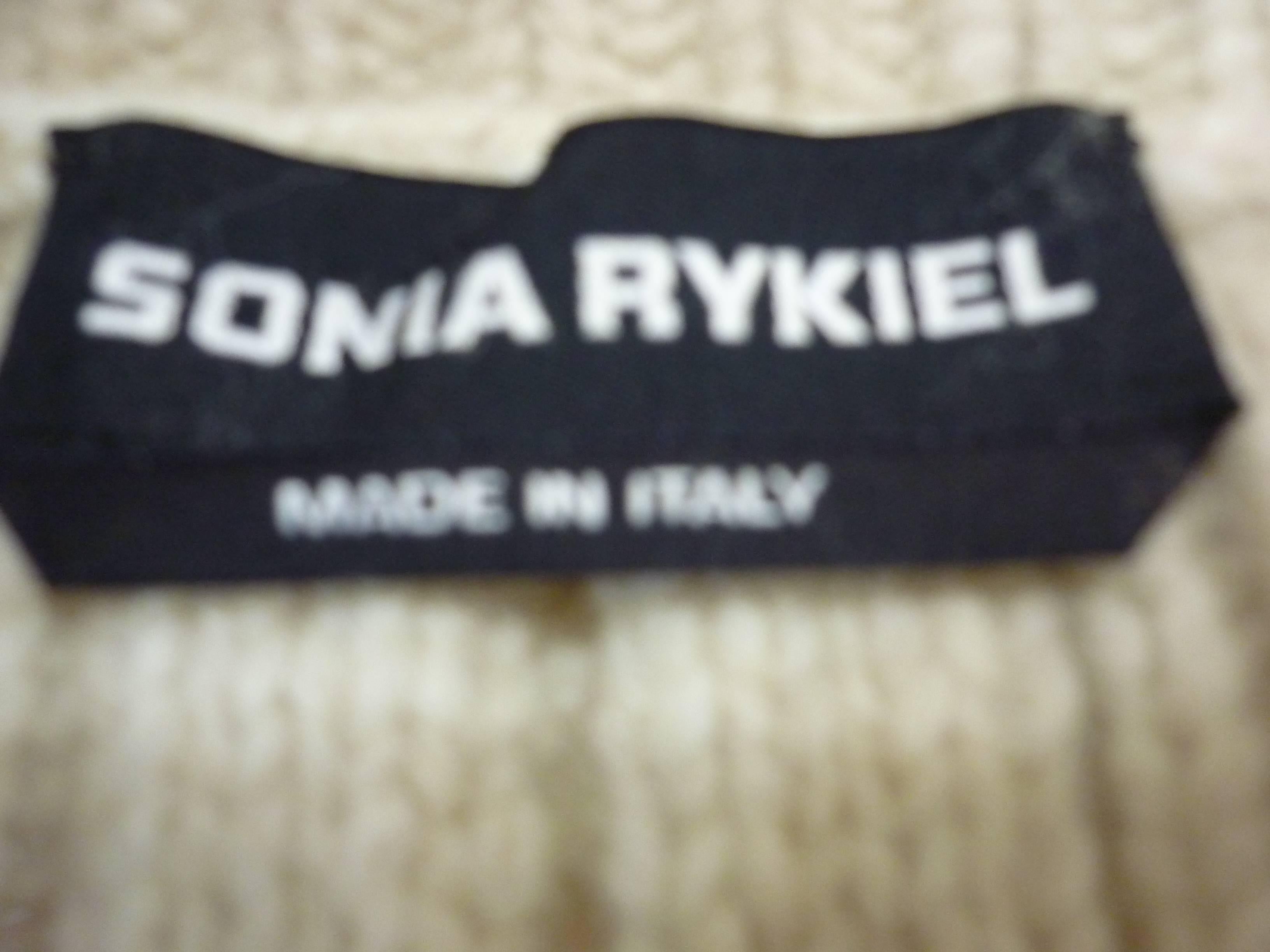 Amazing Sonia Rykiel Wool/Yak Ribbed Sweater Never Worn - In Box (S) 1