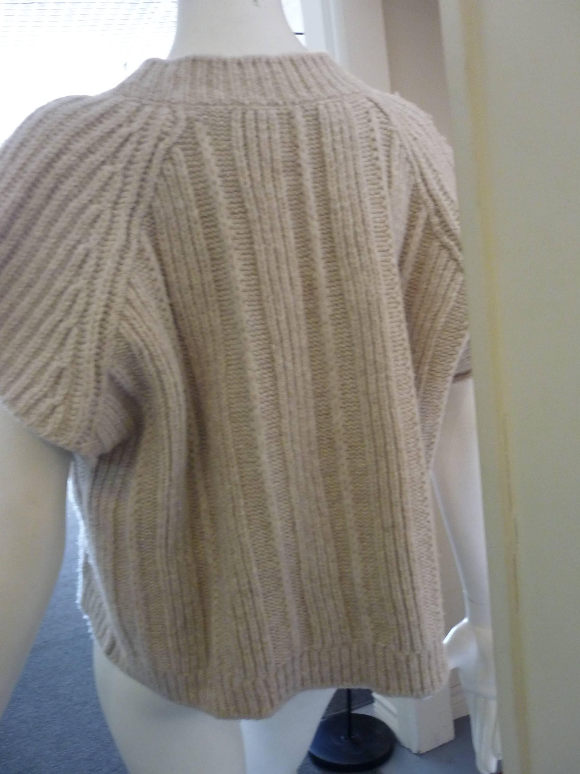 Amazing Sonia Rykiel Wool/Yak Ribbed Sweater Never Worn - In Box (S) In New Condition In Port Hope, ON