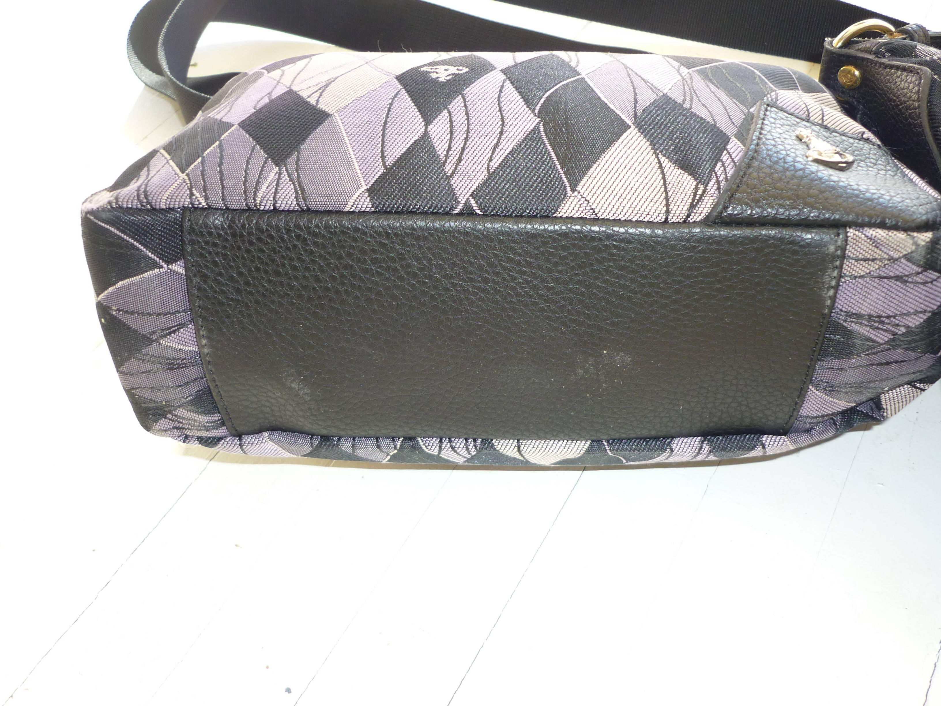 Vivienne Westwood Two for One Fabric and Leather Bags In Good Condition In Port Hope, ON