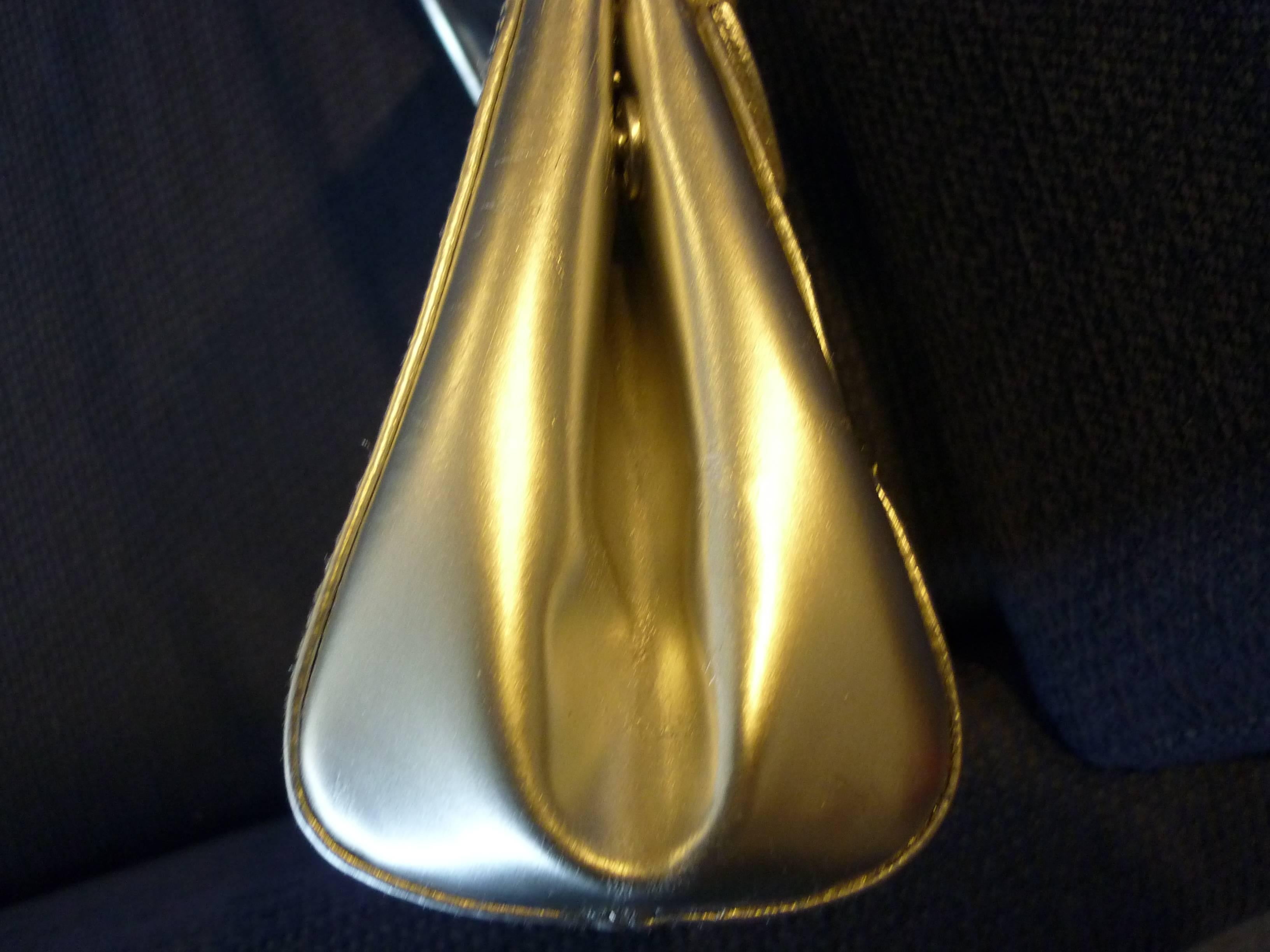 Prada Silver Ring Handle Bag In Excellent Condition In Port Hope, ON