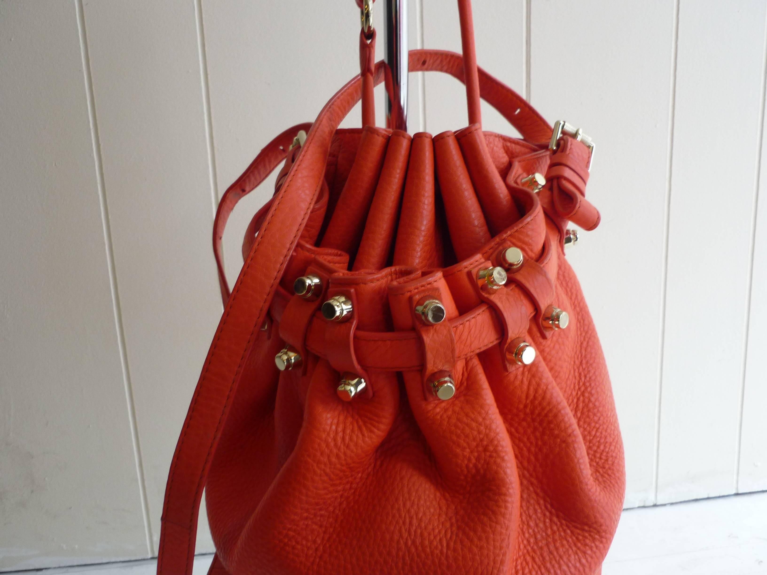 2010 Alexander Wang Diego Studded Bucket Bag In Good Condition In Port Hope, ON