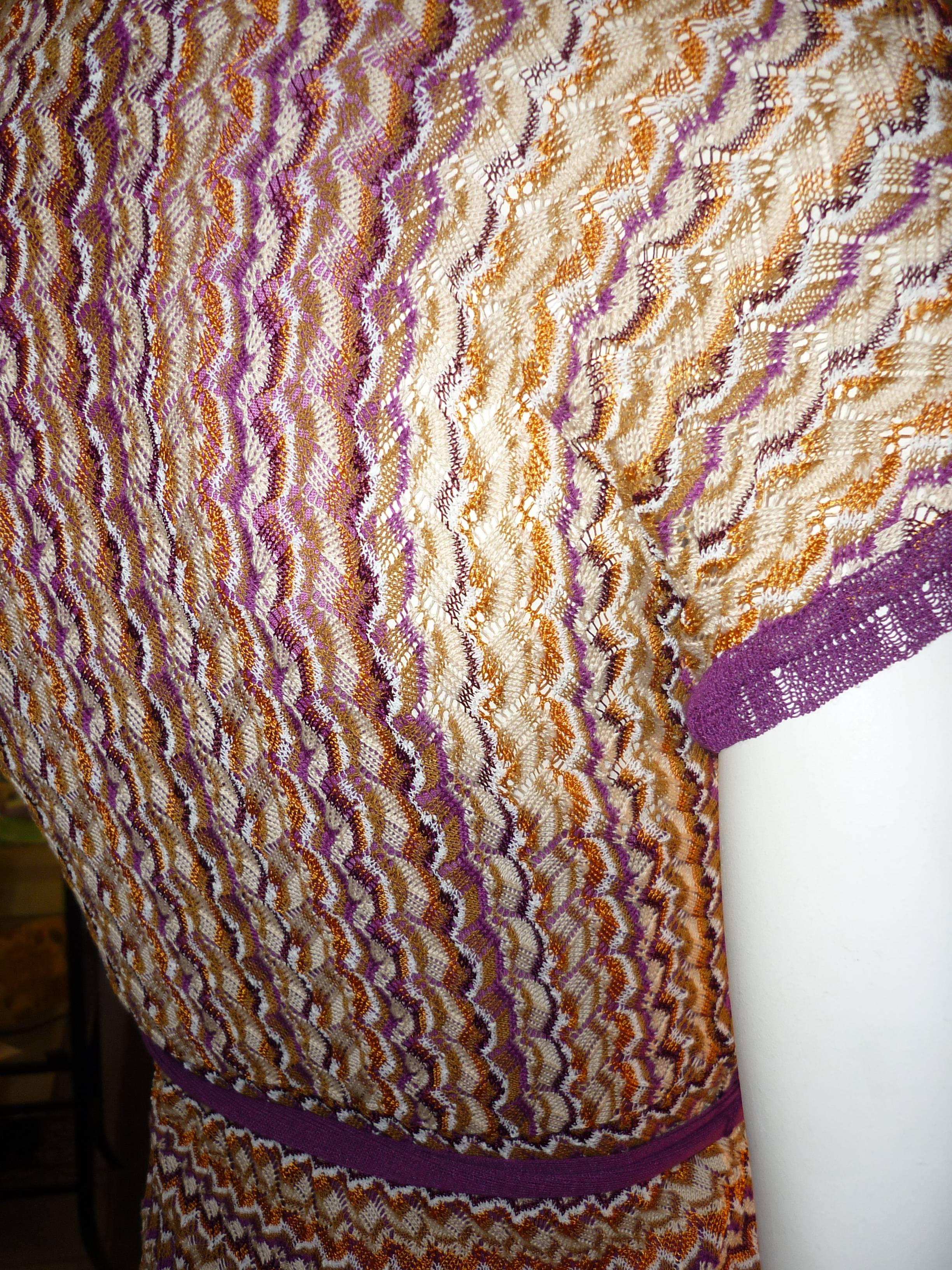 Women's M. Missoni multi colored Knit Dress 