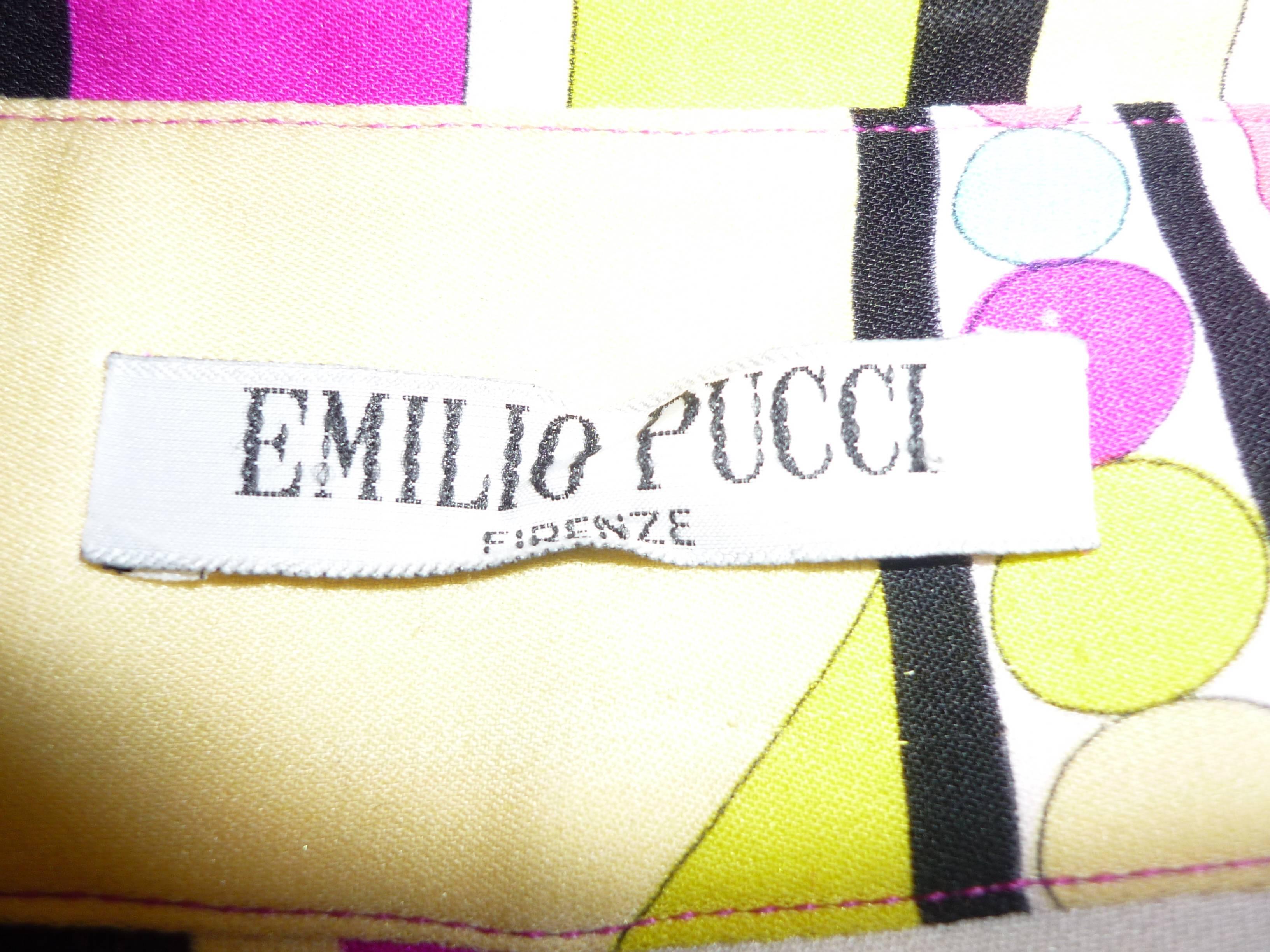 Brown Emilio Pucci Silk Blouse 