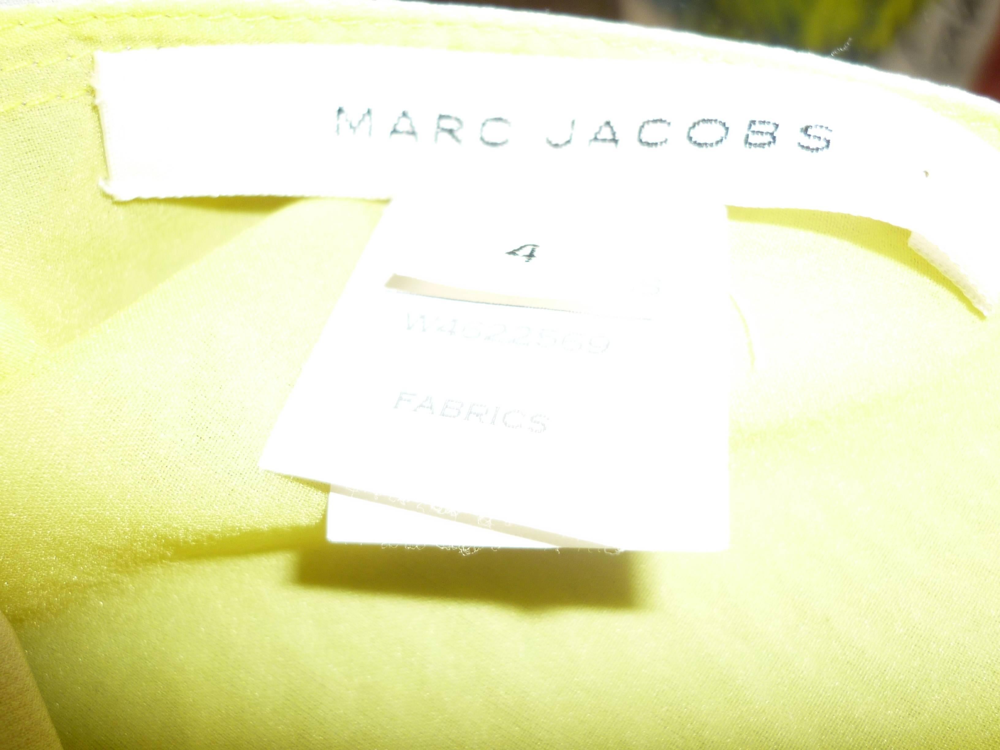 Women's Marc Jacobs Dropped Waist Pale Yellow Dress (4)