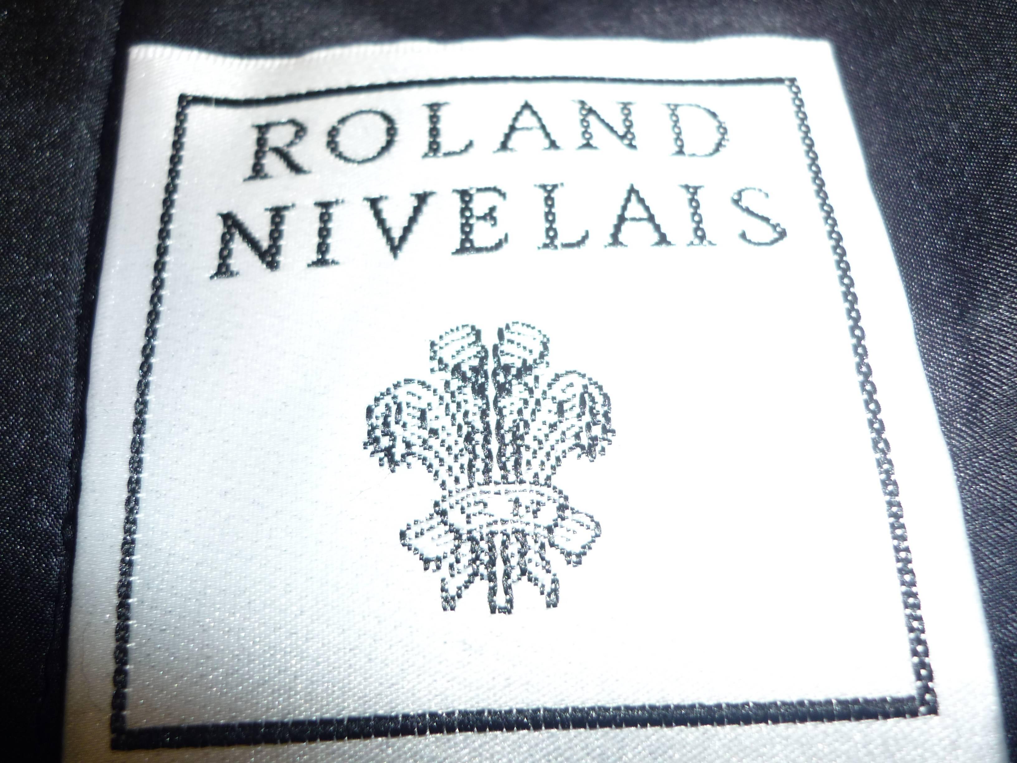 Women's Superb Roland Nivelais Black Strapless Silk Dress (10)