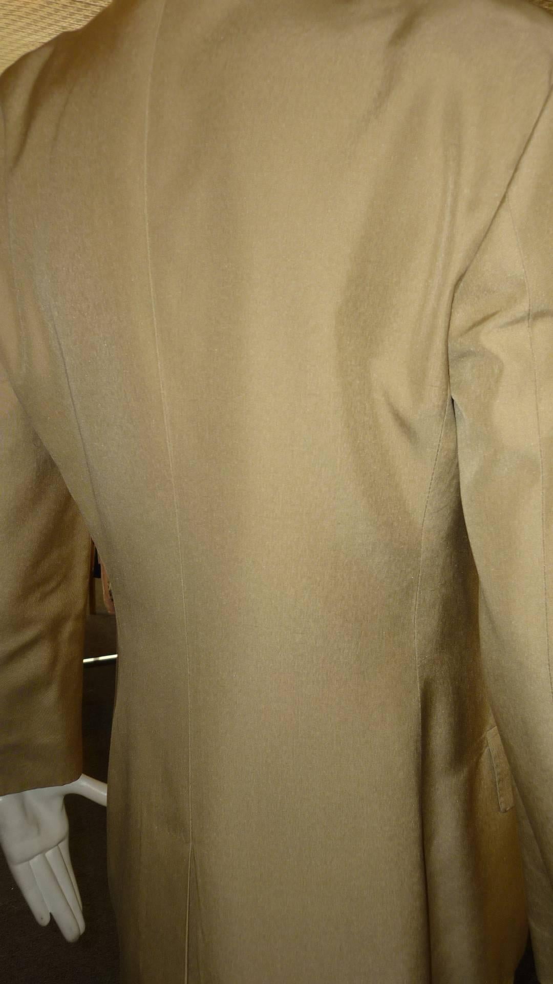 Brown  Gucci All Silk Jacket, 2000s For Sale