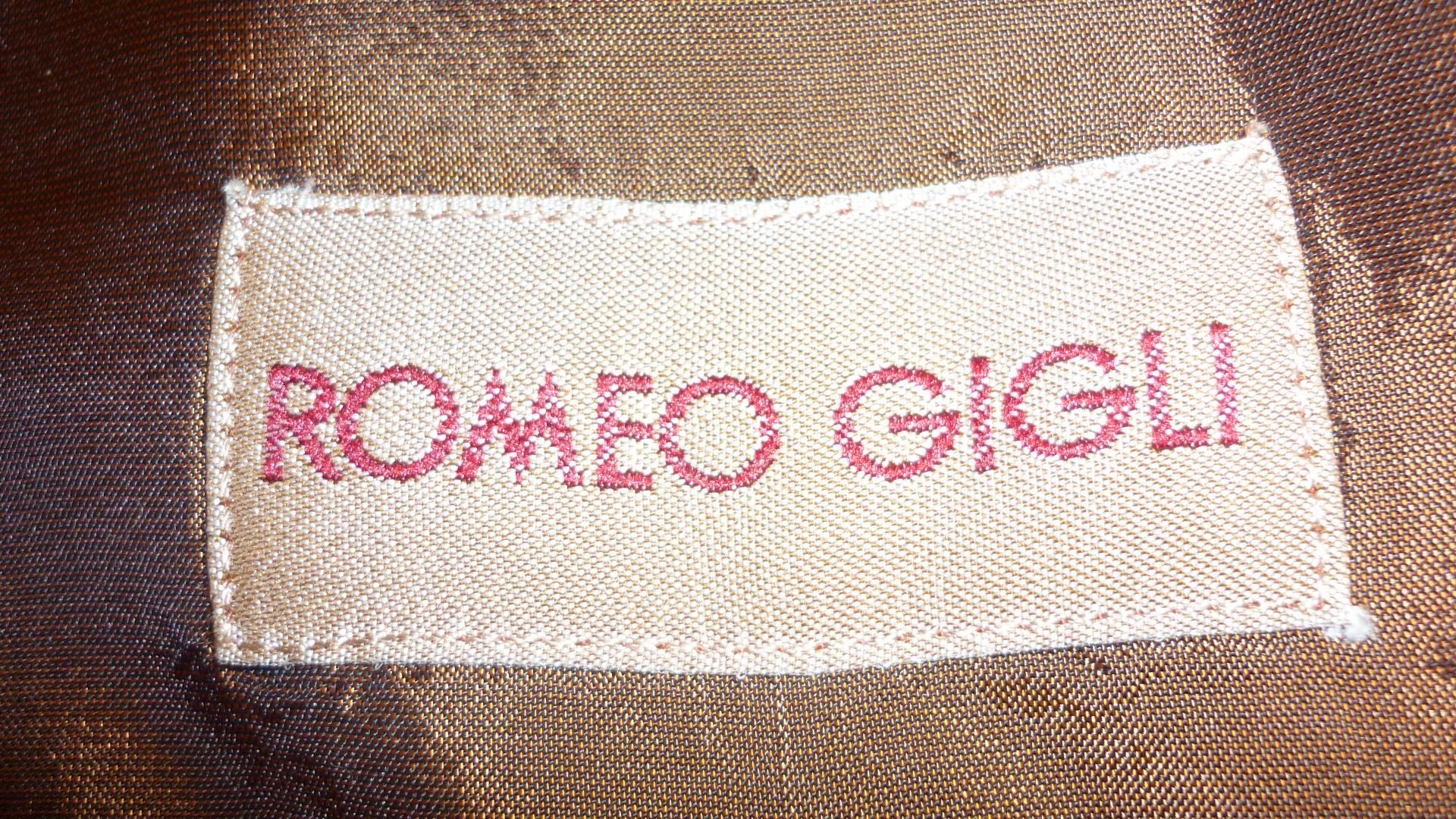 1991 Romeo Gigli Cocoa /Bronze Moire Oversized Jacket  1