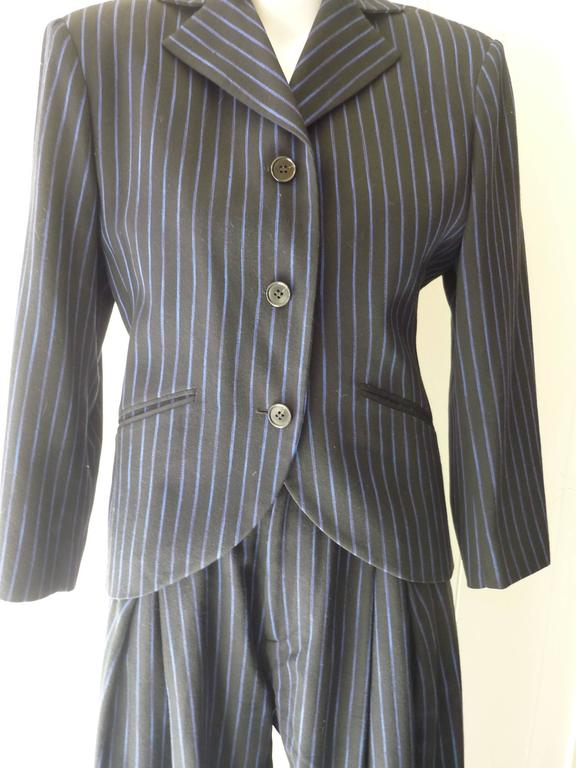 1980s Issey Miyake Wool Pinstripe Suit at 1stDibs