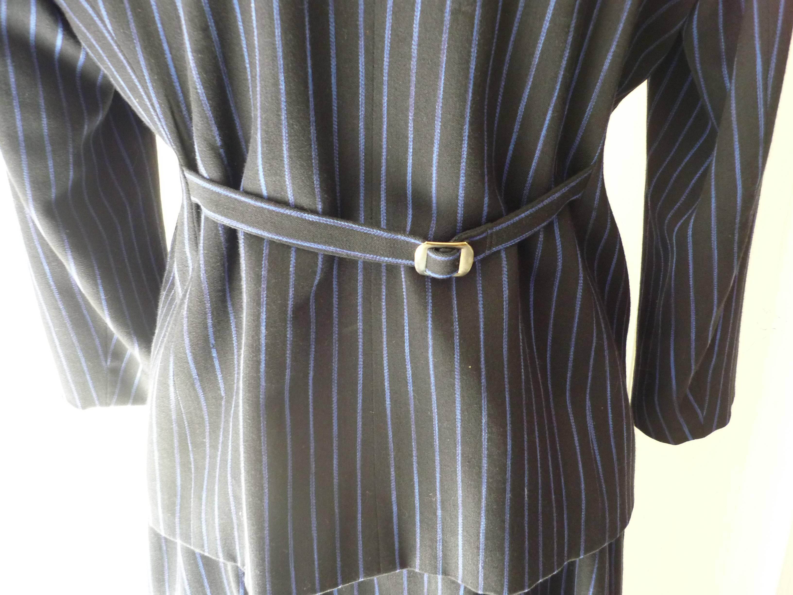 1980s Issey Miyake Wool Pinstripe Suit  3