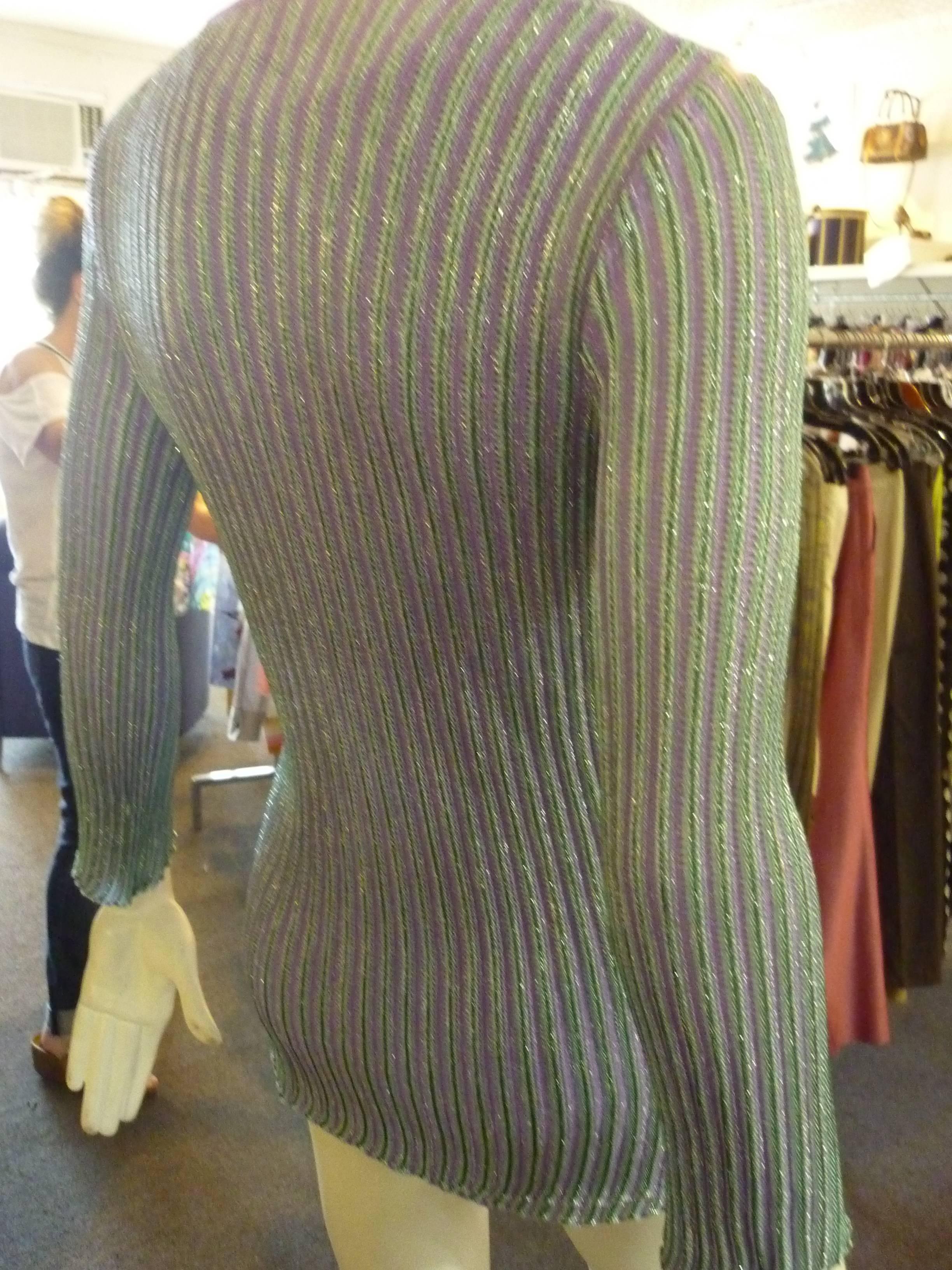 M. Missoni Twin Set with Sleeveless Top (44 ITL) In Excellent Condition In Port Hope, ON