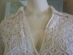 Croc' Madame Juan les Pins Lace Cotton Jacket (S)