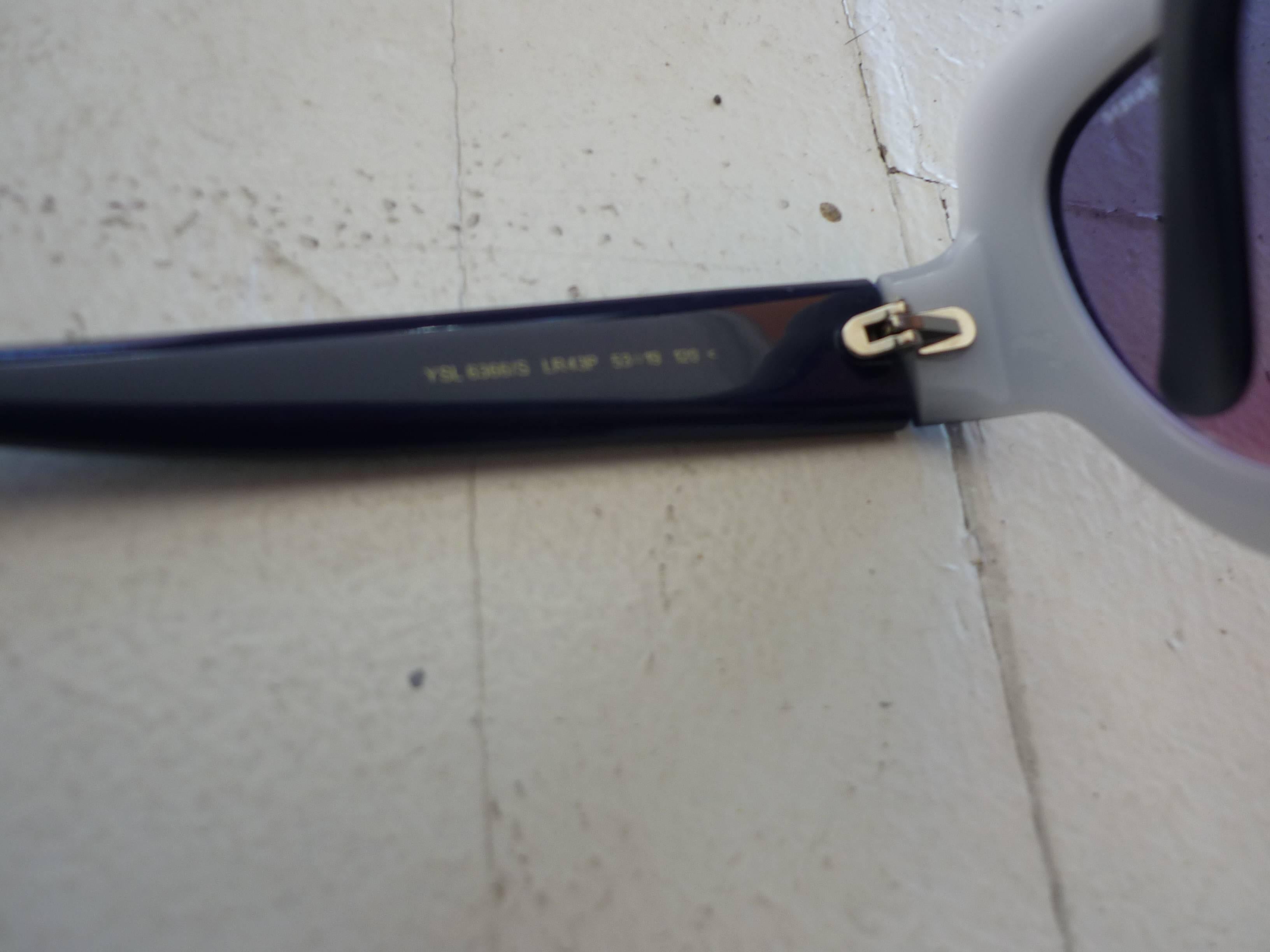 2012 Yves Saint Laurent YSL 6366/S Two-Tone Cat Eye Sunglasses w/Case 3