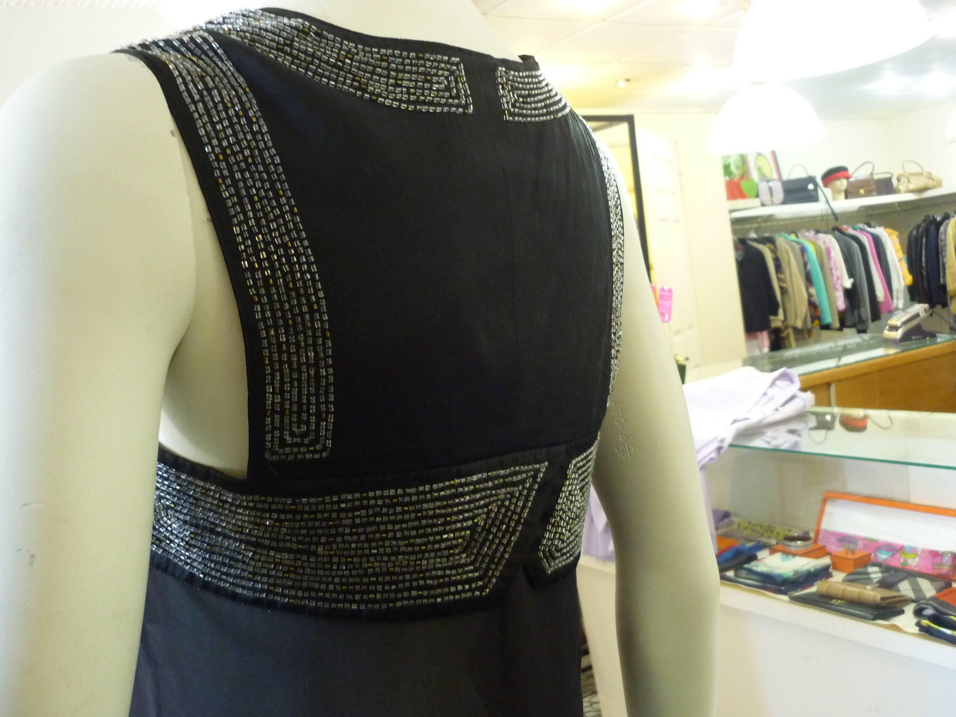 Dries Van Noten See-Through and Embellished Silk Top (36) In Excellent Condition In Port Hope, ON