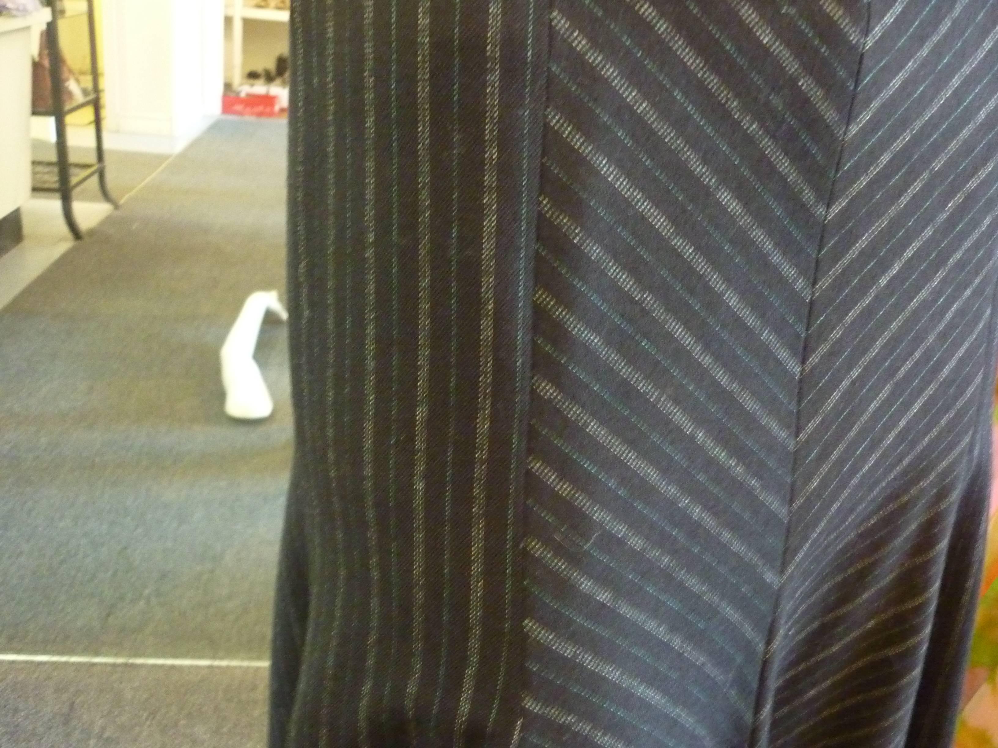 Black M Missoni Wool Skirt and Cummerbund (S) For Sale