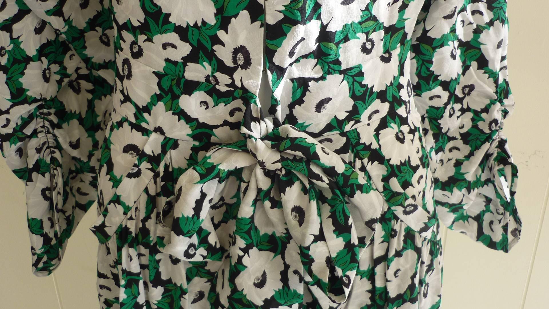 Gray 2016 Stella McCartney Silk Floral Print Jumpsuit NWT 38 (ITL)