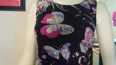 Emilio Pucci Butterfly Print Draped Silk Dress (42 ITL)