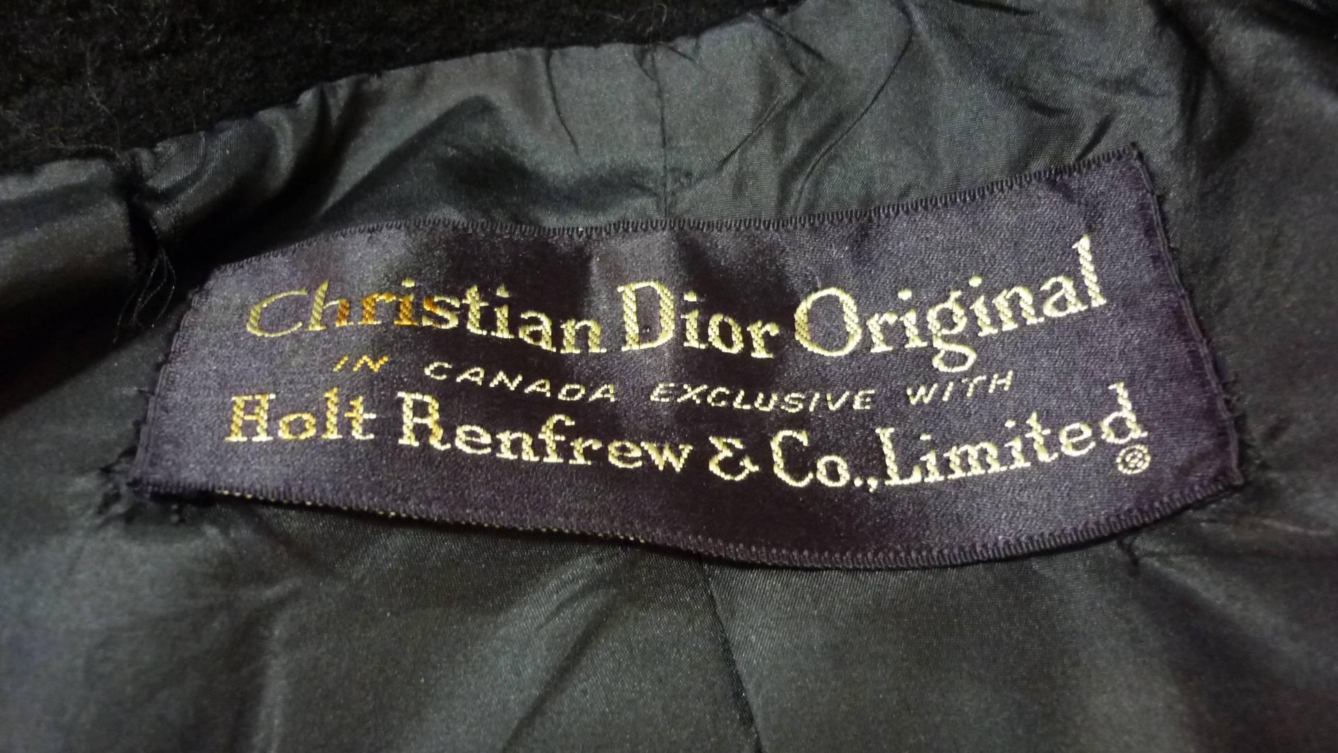Late 1940s Christian Dior Wool Coat 1